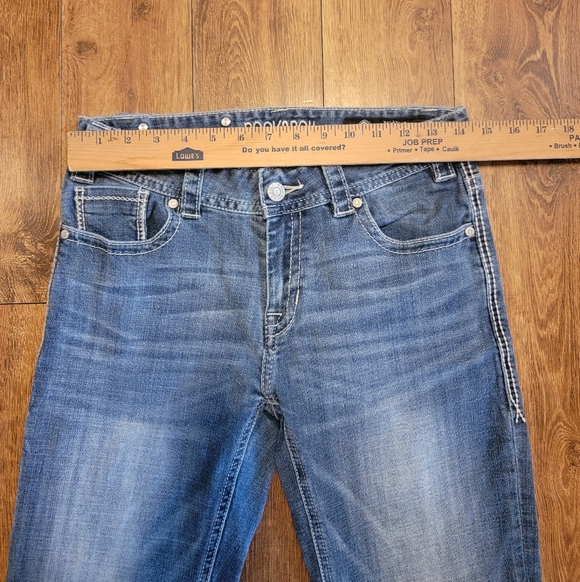 Rock & Roll Cowgirl Women's Jeans 28X34 Original Mid Rise Bootcut - Picture 3 of 7